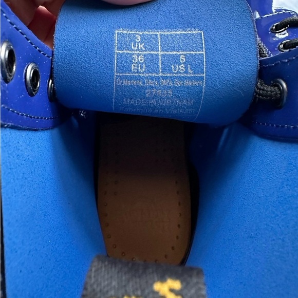 Blue Patent Leather Women's Boots - Picture 10 of 11